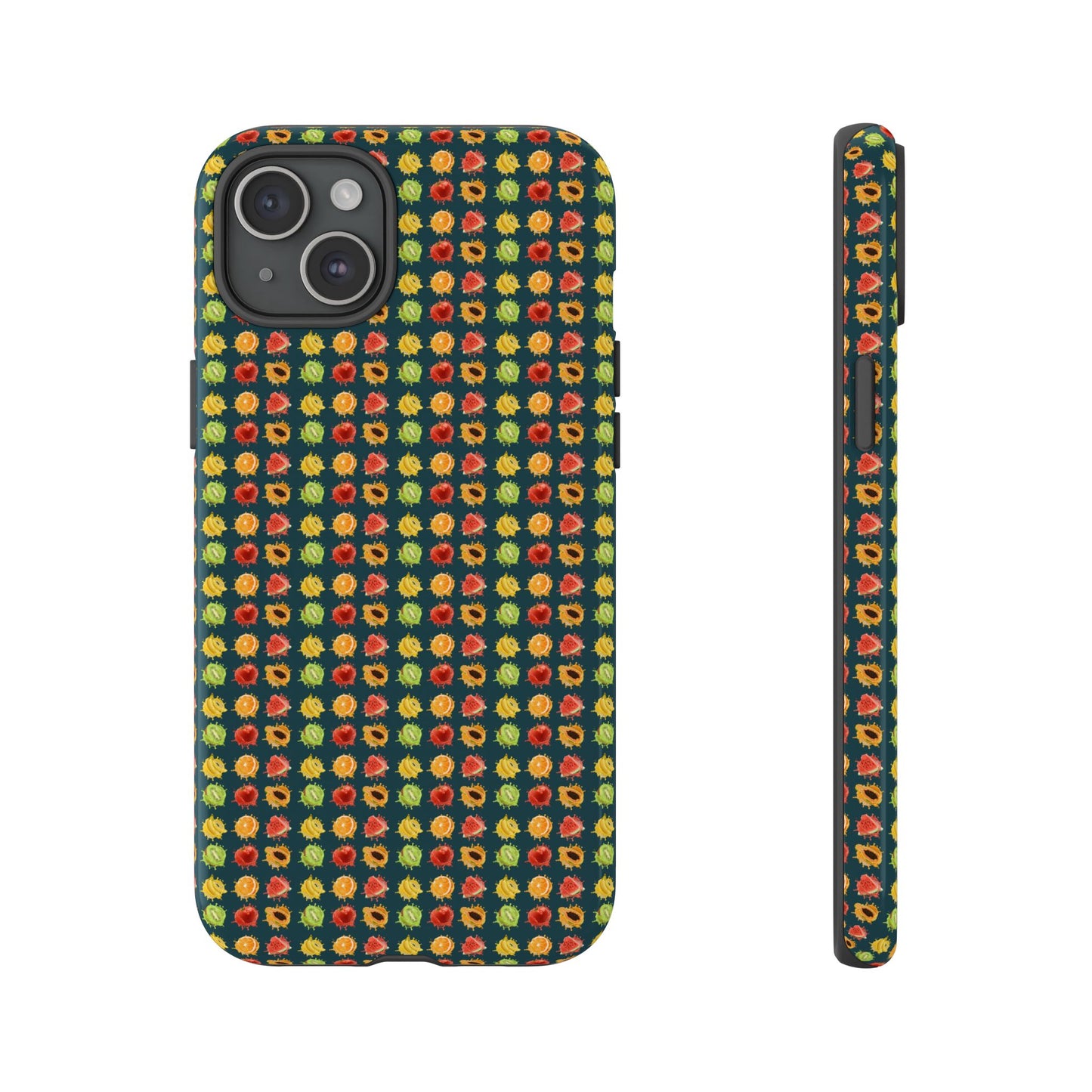 Floral Dot Tough Phone Case — Retro Pattern Protective Phone Cover
