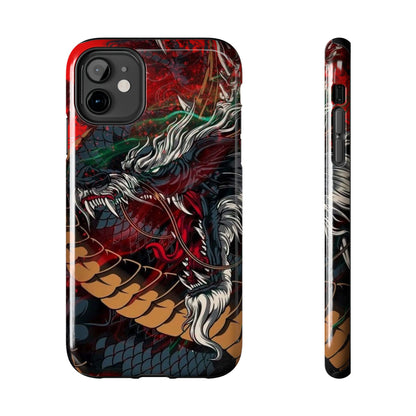 Coque de téléphone renforcée Dragon Rage — Housse protectrice iPhone style tatouage