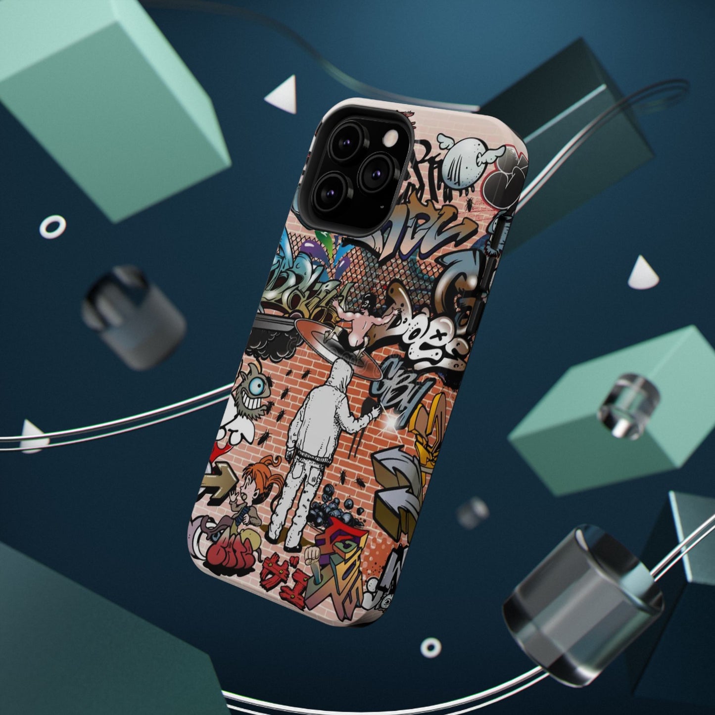 Coque de téléphone Graffiti Street Art — Coque résistante aux chocs style camouflage skateboard urbain
