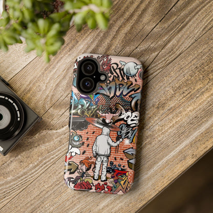 Coque de téléphone Graffiti Street Art — Coque résistante aux chocs style camouflage skateboard urbain