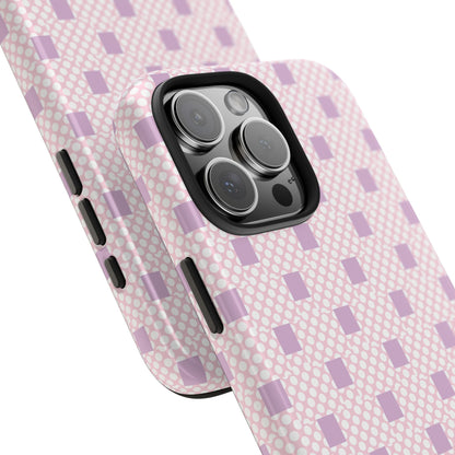 Coque de téléphone renforcée Pastel Lavender Check