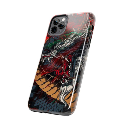 Coque de téléphone renforcée Dragon Rage — Housse protectrice iPhone style tatouage
