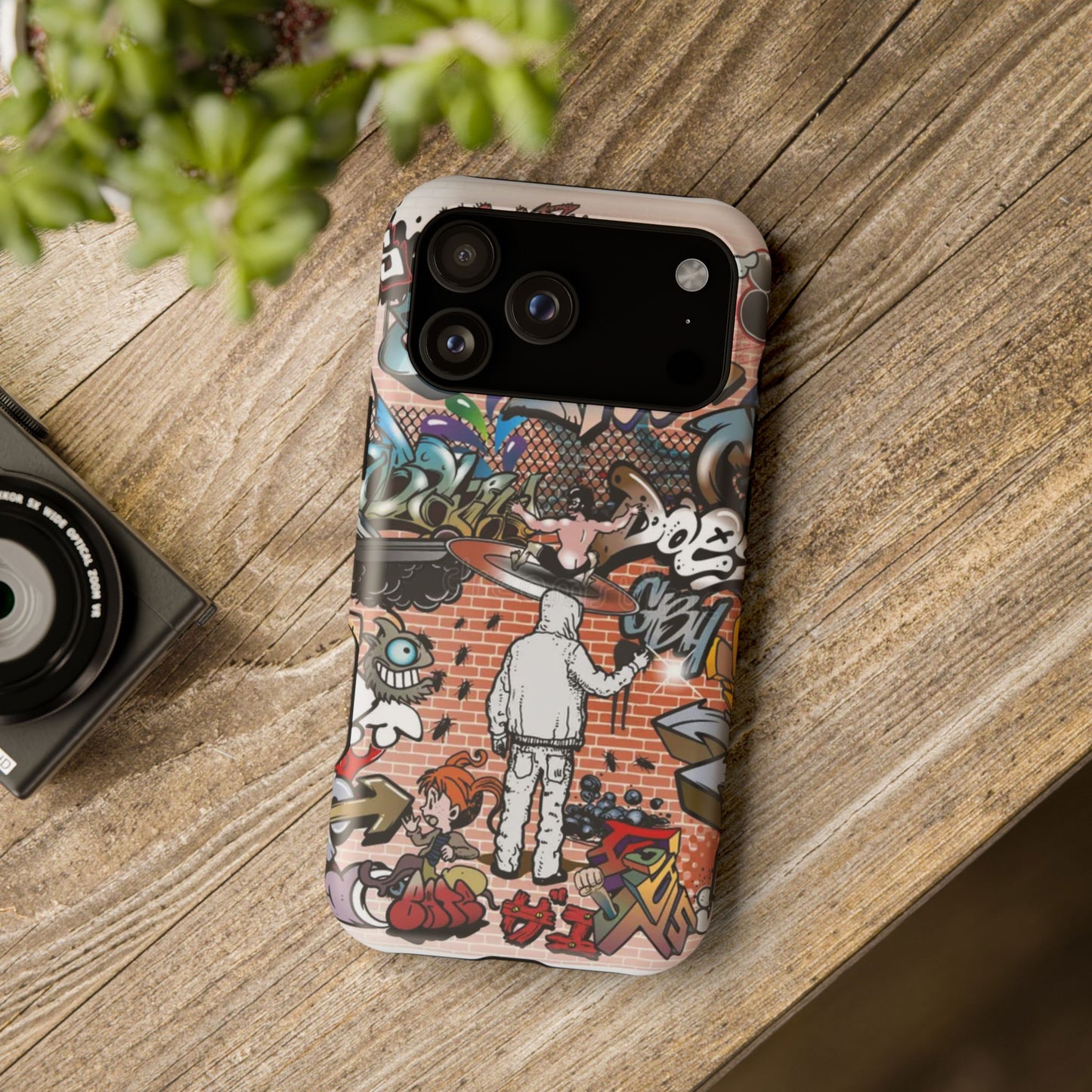 Coque de téléphone Graffiti Street Art — Coque résistante aux chocs style camouflage skateboard urbain