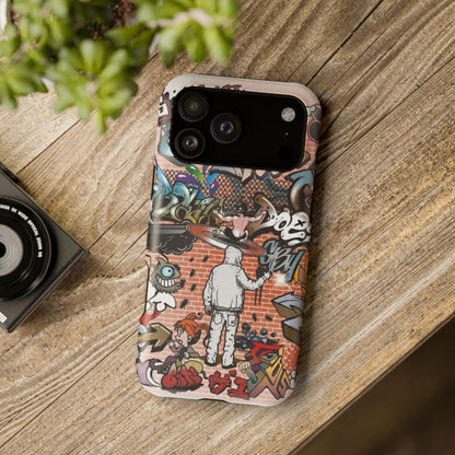 Coque de téléphone Graffiti Street Art — Coque résistante aux chocs style camouflage skateboard urbain