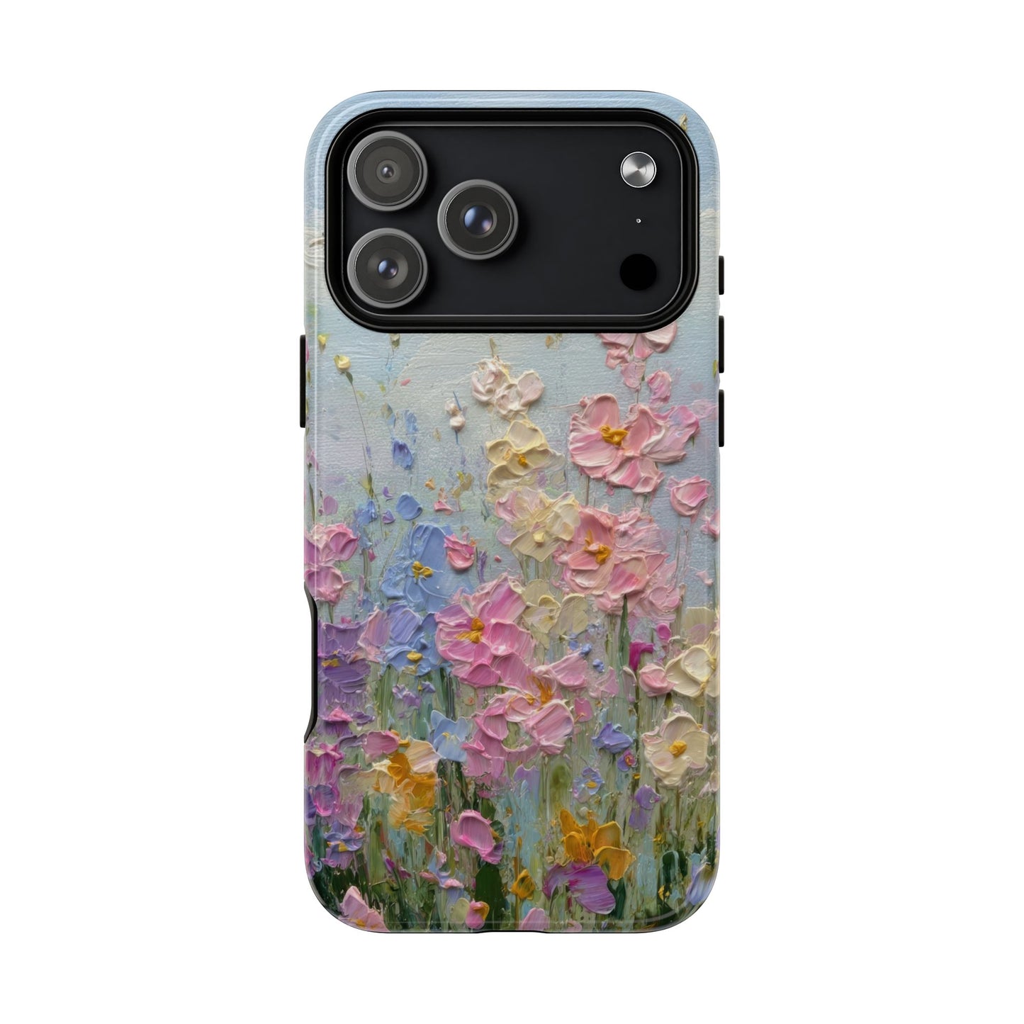 Coque de téléphone Floral Garden — Coque magnétique renforcée à fleurs texturées pastel