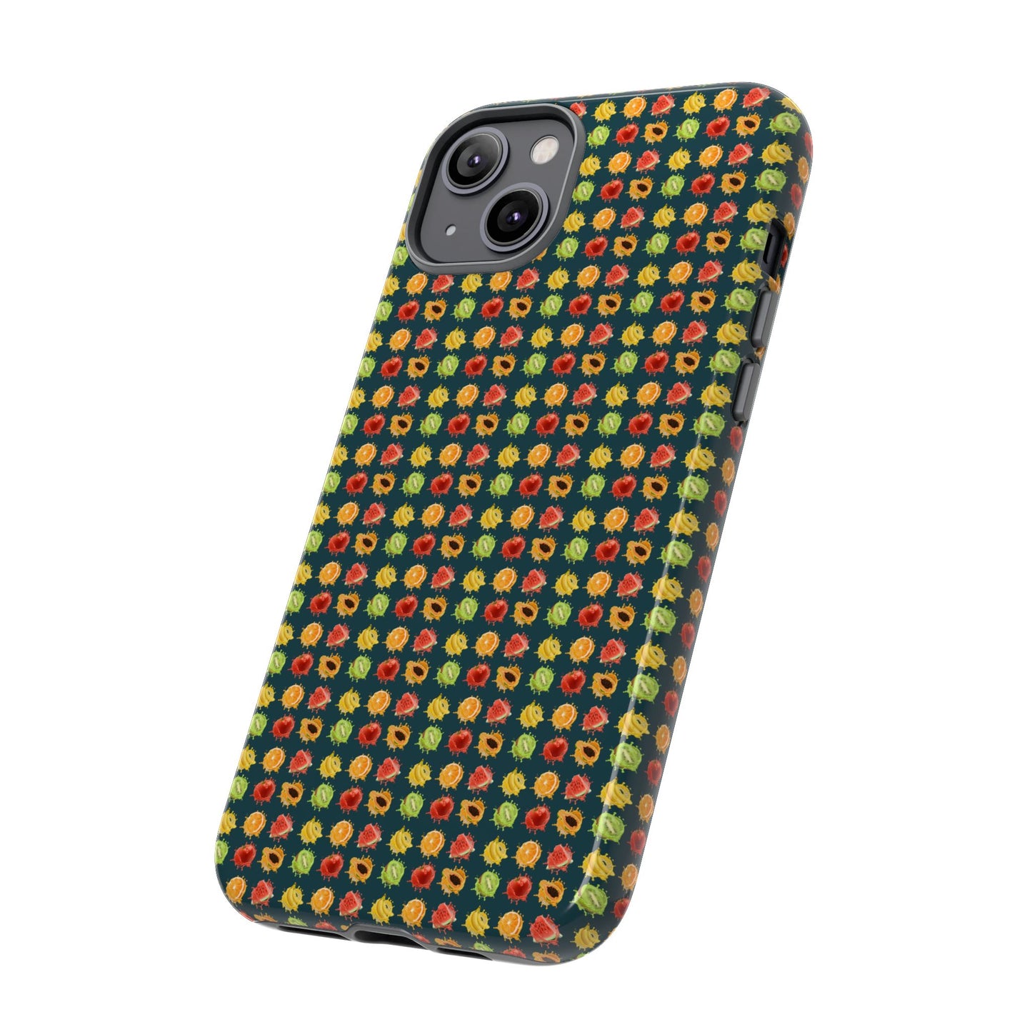 Floral Dot Tough Phone Case — Retro Pattern Protective Phone Cover