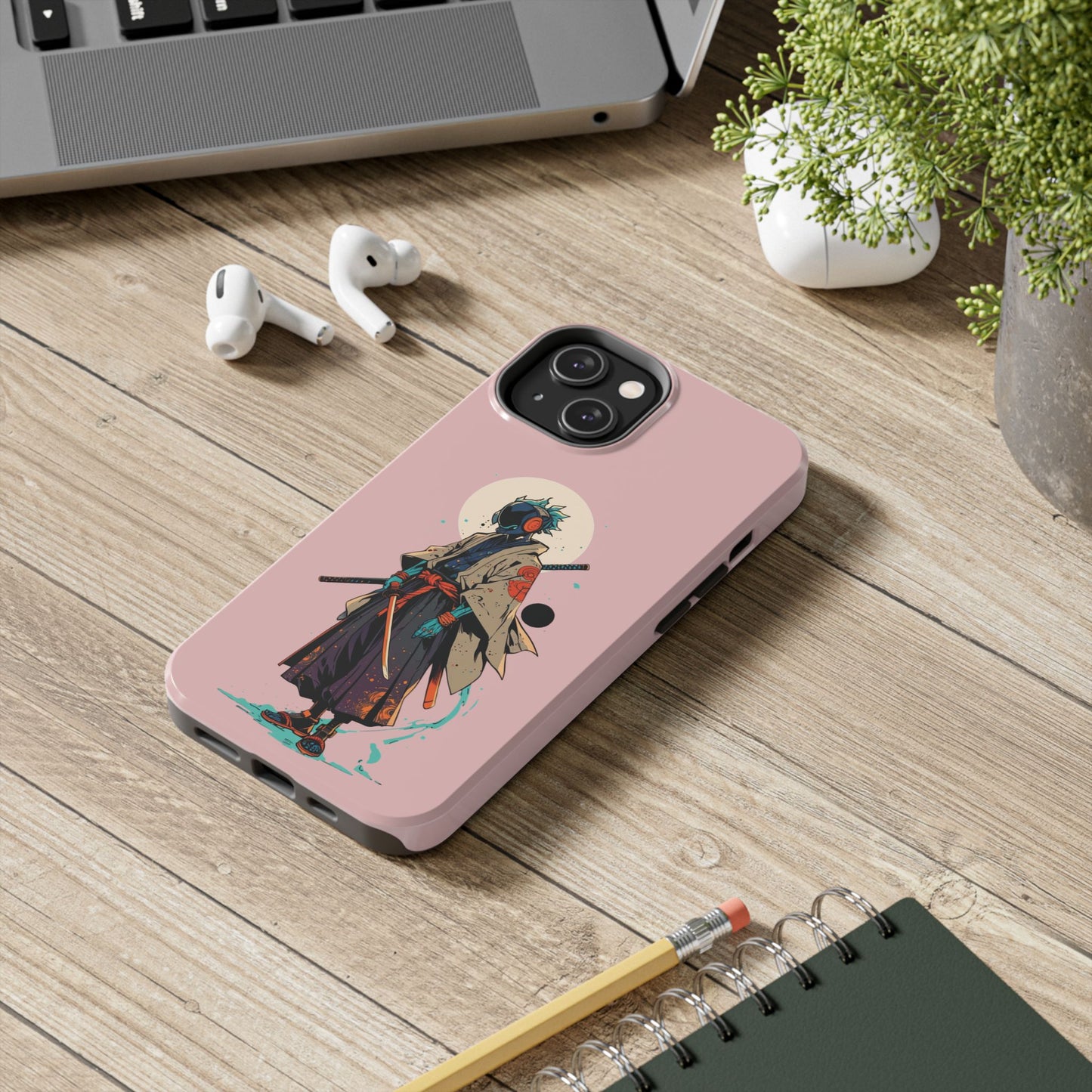 Samurai Cyberpunk Phone Case — Tough Protective iPhone Cover