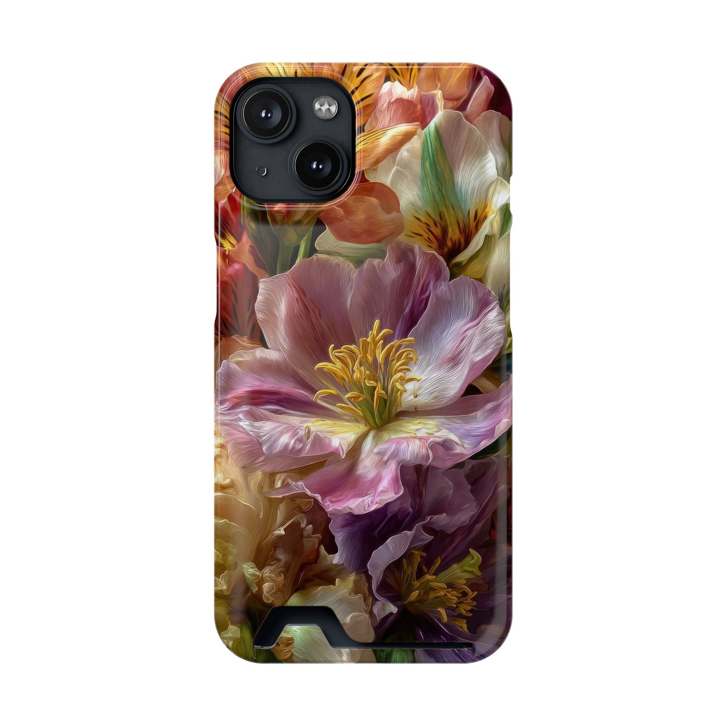 Coque de téléphone Floral Velvet Bloom avec porte-cartes