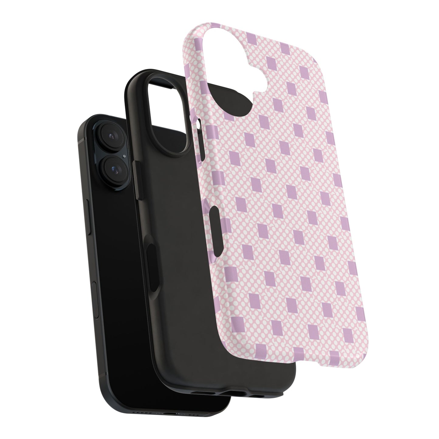Coque de téléphone renforcée Pastel Lavender Check