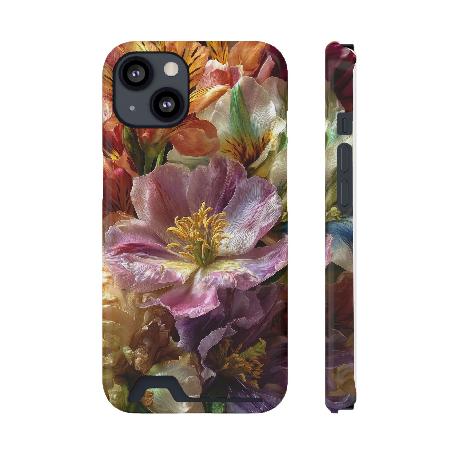 Coque de téléphone Floral Velvet Bloom avec porte-cartes