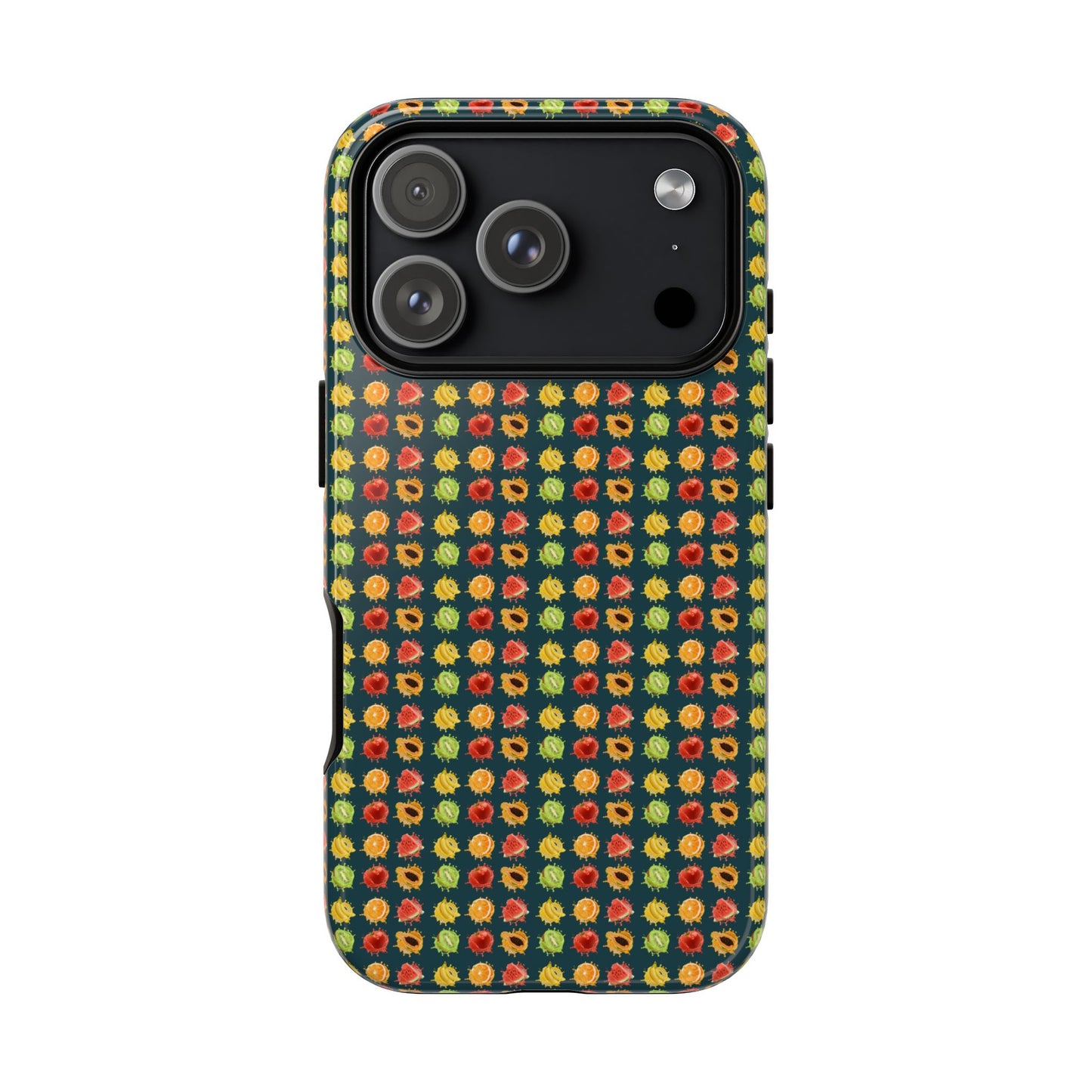 Floral Dot Tough Phone Case — Retro Pattern Protective Phone Cover