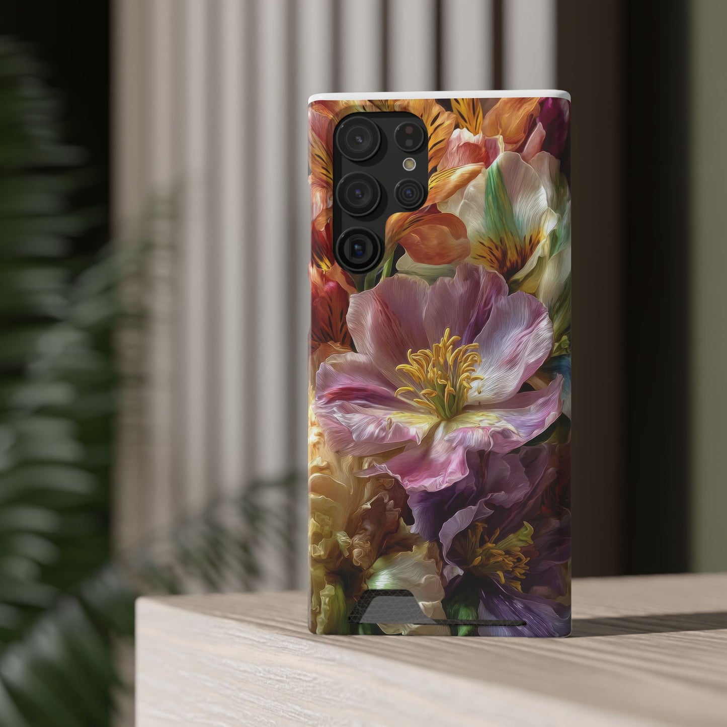 Coque de téléphone Floral Velvet Bloom avec porte-cartes