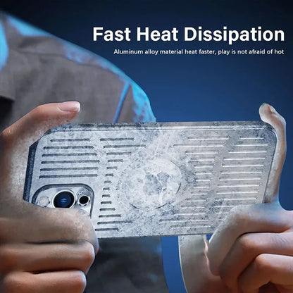 Aluminium Heat Dissipation Metal Case for iPhone 12–17 Series | Pro Max Back Cover
