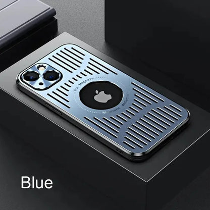 Aluminium Heat Dissipation Metal Case for iPhone 12–17 Series | Pro Max Back Cover