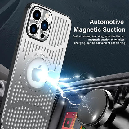 Aluminium Heat Dissipation Metal Case for iPhone 12–17 Series | Pro Max Back Cover